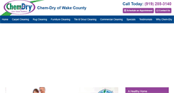 Desktop Screenshot of chemdryofwakecounty.com