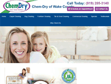 Tablet Screenshot of chemdryofwakecounty.com